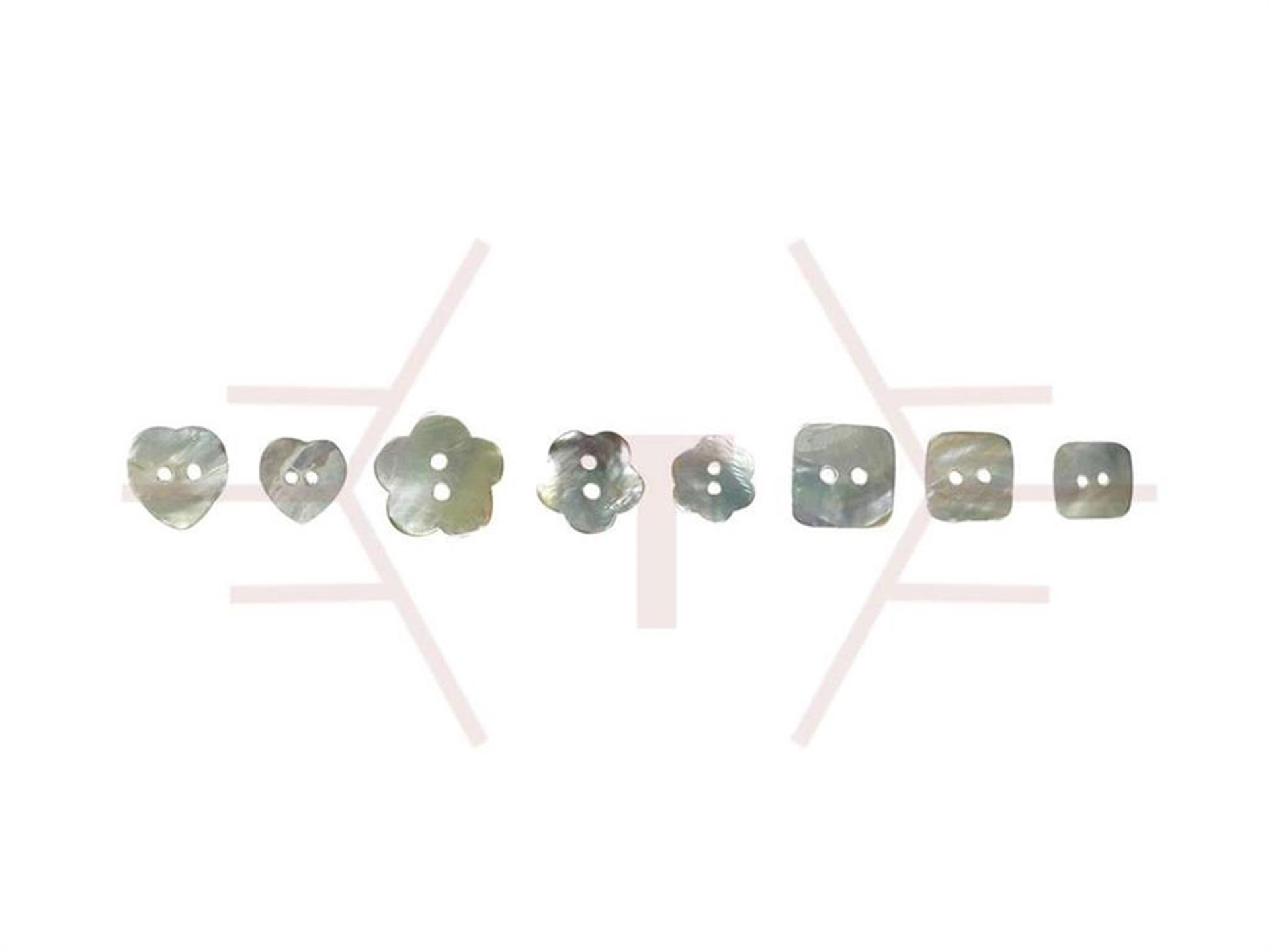 14L16L18L 20L Shaped Pearlescent Button